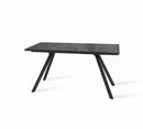 Tavolo Allungabile 160/240x90x76 cm in Vetro Smokey Nero