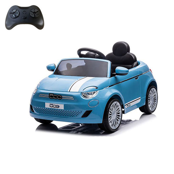 Macchina Elettrica per Bambini Fiat 500 12V 30W con Telecomando Luci e Suoni Blu acquista