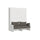 Lit double escamotable gain de place avec canapé Kentaro H210 cm blanc