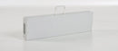 Panca Pieghevole per Catering 182x25x43 cm in Ferro e Polietilene Bianco