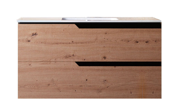 Mobile bagno 80 cm Sospeso Rovere Cartagena Boston Senza Specchio Bonussi prezzo