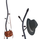 Appendiabiti da Terra Attaccapanni Modello Albero con Foglie 185 cm Nero 