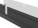 Bruciatore a Bioetanolo da Incasso 150x32x15 cm Insert Slim 1500 Nero con Vetro