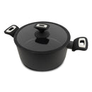 Casseruola 2 Maniglie Ø 24cm Antiaderente Induzione Silex Elegance Black Nero