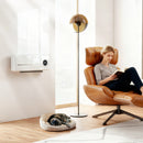 Stufa Elettrica Ceramica 2000W a Parete con 3 Modalità Riscaldamento Regolabile Timer e Telecomando Bianco      