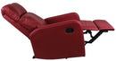 Poltrona Relax Manuale Reclinabile in Similpelle Vandi Bordeaux