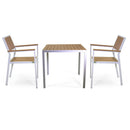 Sedia da Giardino 55X58xh83 cm in Alluminio e Polywood  Bianco