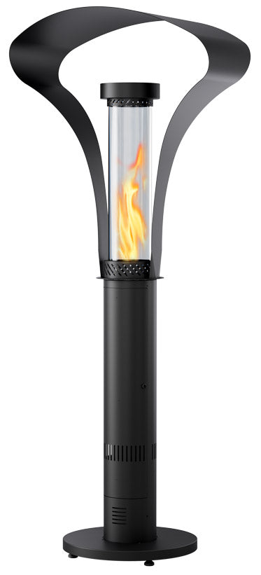 Stufa da Esterno Fungo a Pellet Ø52x194 cm in Ferro Decapato e Vetro Giglio Antracite sconto