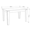 Tavolo allungabile 140/190x80x75,5 cm Tolmen rovere oak