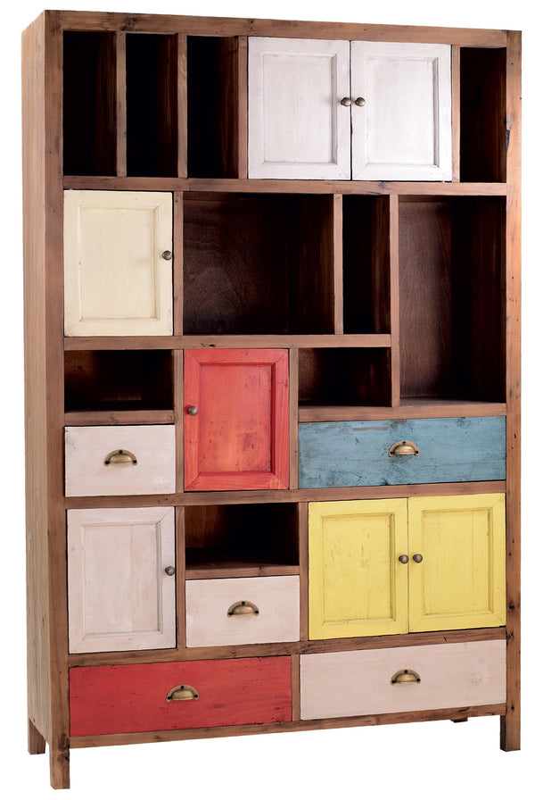 prezzo Bibliothèque en bois de cèdre multicolore