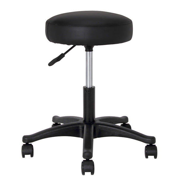 Sgabello Estetista Girevole Seduta Imbottita 10cm in Ecopelle Salone Studio Nero prezzo