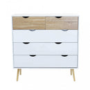 Mobile Wesley 99x39x101 h cm in Legno Bianco