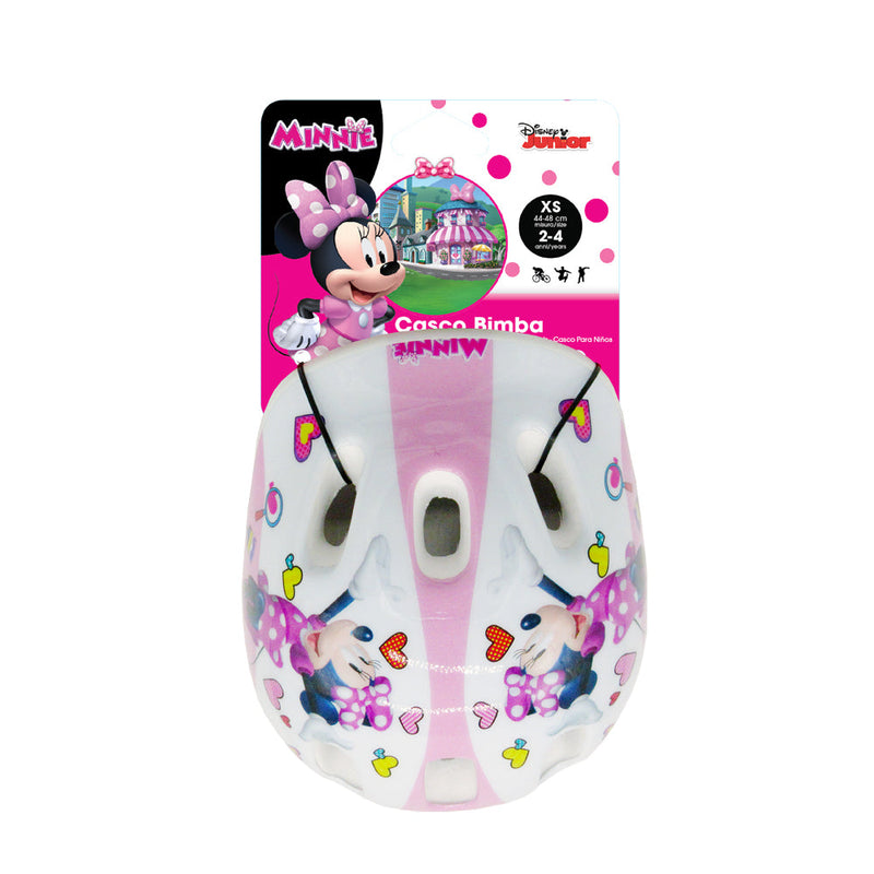 Casco per Bambina Misura 44-48 cm con Fori di Aerazione con Licenza Disney Minnie