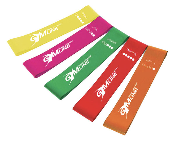 Ensemble de 5 bandes de résistance colorées pour l'entraînement physique acquista