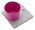 Base avec Plateau pour Fontaines avec Petit Anneau 40x40x5 cm en Ciment Belfer 42/BSE/4 Cyclamen