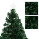 Albero di Natale Artificiale 180 cm 230 Rami in PVC con Luci LED Verde 