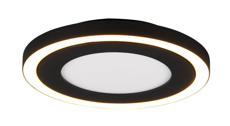Plafoniera da Interno a LED in Plastica Nero Opaco