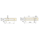 Supporto a Scomparsa Phantom per Mensola in Legno Imballo 1 Set Zincato Bianco Acciaio Emuca