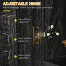 Mobile Dispensa Alto 101x39x180 cm con Cassetto e Armadietti in Truciolato Nero  