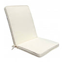 Cuscino Real Medio 90x40x4 cm in Poliestere Ecrù