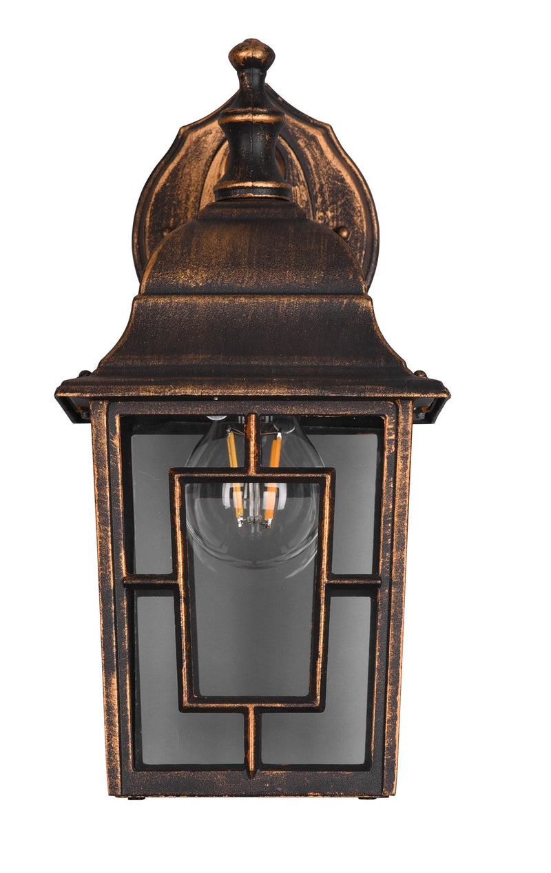 Applique da Esterno Attacco E27 in Alluminio Ruggine 