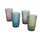Set 4 Verres à Boire Nobilis en Verre Villa d'Este Home Tivoli 4 Couleurs Différentes