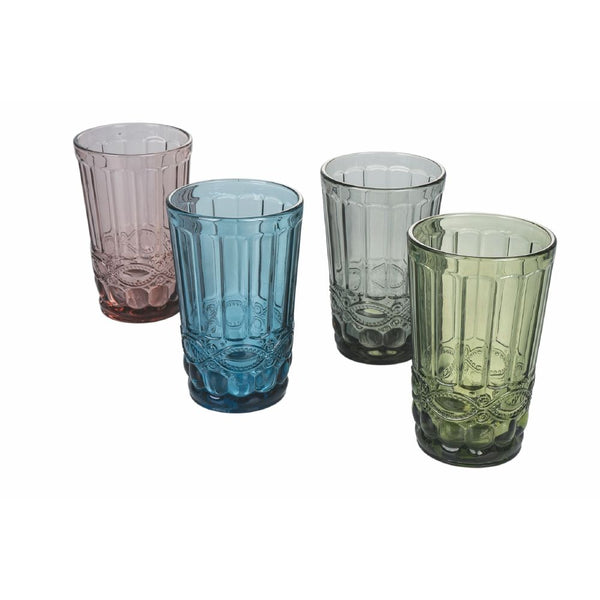 prezzo Set 4 Verres à Boire Nobilis en Verre Villa d'Este Home Tivoli 4 Couleurs Différentes