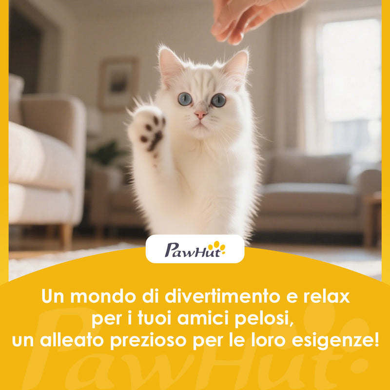 Albero Tiragraffi per Gatti con Cuccia 40x30x72cm in Sisal e Peluche Beige Giallo      