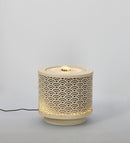 Fontana con Led Ø25x23 cm in Metallo Akira Beige
