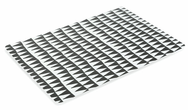 Set de 6 Sets de Table 45x30 cm en Plastique VdE Tivoli 1996 Masai Blanc et Noir sconto