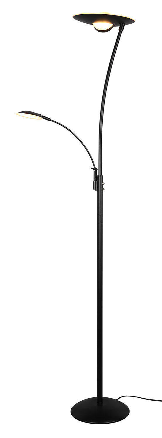 sconto Piantana da Interno a LED in Metallo Nero Opaco