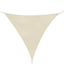Tenda Vela da Giardino Triangolare in HDPE Crema 5x5x5m 