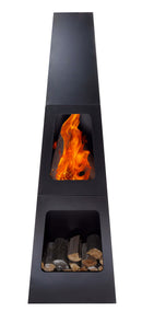 Stufa Braciere a Legna o Carbone da Esterno Qlima FFW1036 Nero