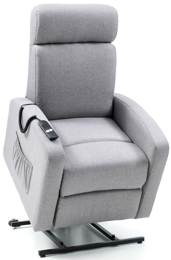 acquista Fauteuil élévateur électrique 1 moteur inclinable motorisé en tissu gris Marta