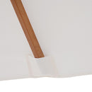 Ombrellone da Giardino 2x1,5 m Palo Ø38 mm in Legno Beige