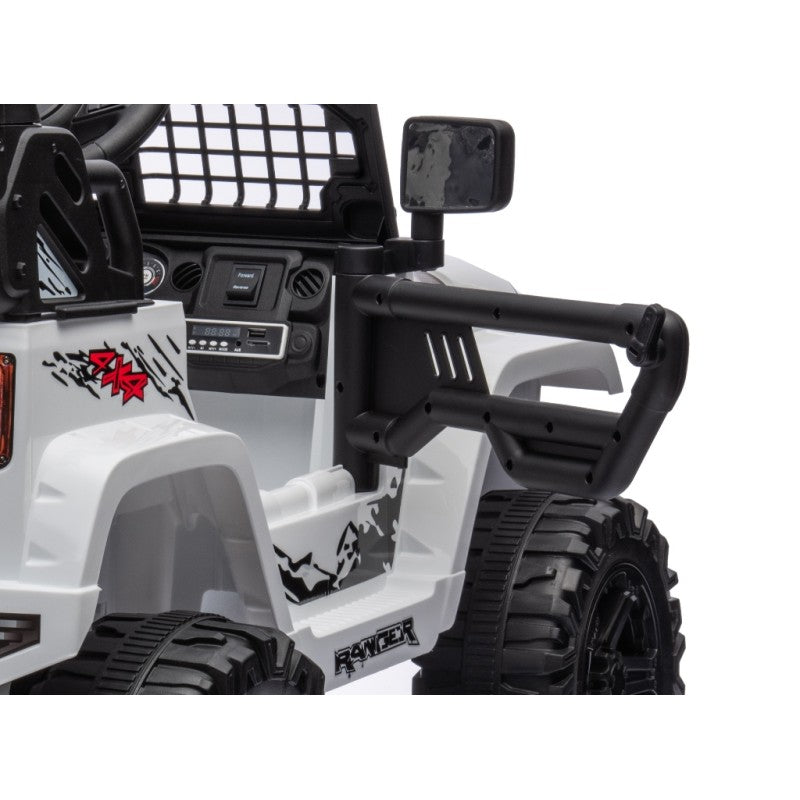 Macchina Elettrica per Bambini 12V Baby Fuoristrada Bianca