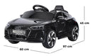Macchina Elettrica per Bambini 12V Audi Etron GT Nero