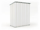 Casetta Box da Giardino in Lamiera di Acciaio Porta Utensili 155x100x192 cm Enaudi Bianca