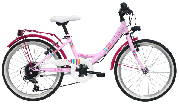 sconto Bicicletta City per Ragazza 20” 6V in Acciaio Venere Rosa