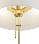 Piantana da Interno  E27 in Metallo Ottone Satinato