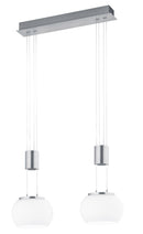 Lampada a Sospensione da Interno a LED in Alluminio Nichel Satinato 