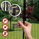 Tenda Zanzariera Magnetica 18 Magneti 100x220 cm per Porte e Finestre Nera