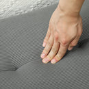 Panca Fondoletto 100x36x45 cm in Tessuto Effetto Velluto a Coste Grigio   