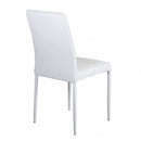 Sedia Blossom 41x50x91 h cm in Similpelle Bianco