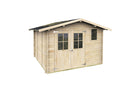 Casetta Box da Giardino 296x296x183- 219A cm Elena Express in Legno di Abete PEFC 