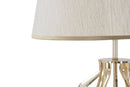 Lampada da Terra Glam x Ø40x170 cm in Ferro Plastica e Poliestere Oro e Crema