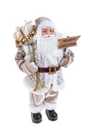 Babbo Natale con Sacco Doni H80 cm Champagne