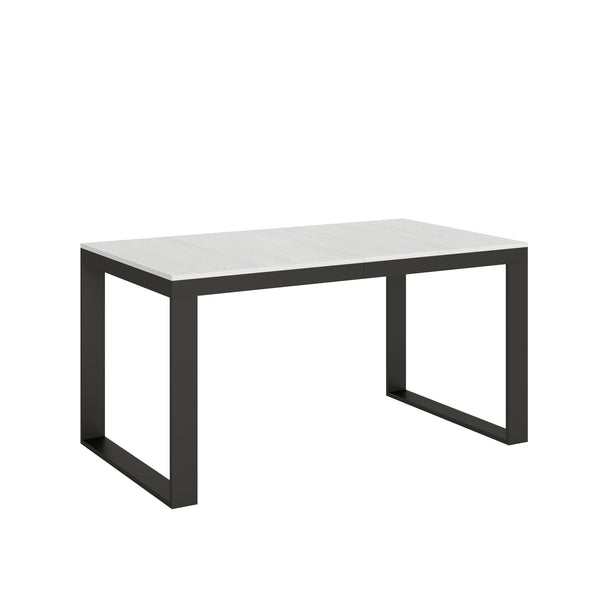 prezzo Tavolo Allungabile 160-420x90x77 cm Tecno Evolution Bianco Frassino