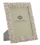 Cornice Roses 27x2,5x31,5 cm in Poliresina e Vetro