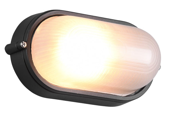 online Plafoniera da Esterno Attacco E27 in Alluminio Nero Opaco